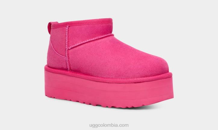 ultra mini plataforma clásica caramelo rosa todos los géneros UGG 4VBT632