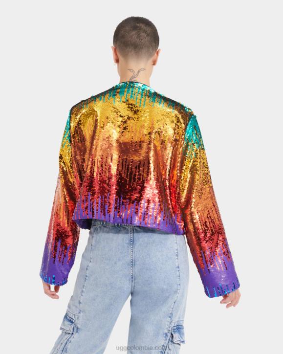 Chanley chaqueta de lentejuelas orgullo arcoíris todos los géneros UGG 4VBT124