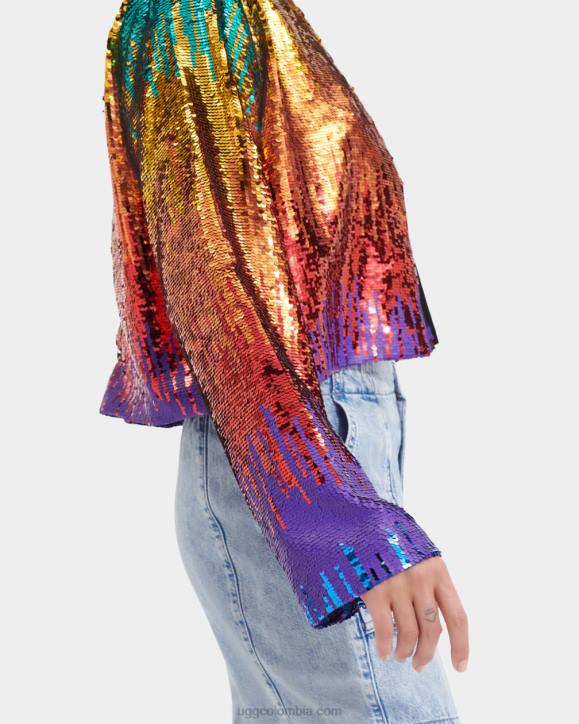 Chanley chaqueta de lentejuelas orgullo arcoíris todos los géneros UGG 4VBT124