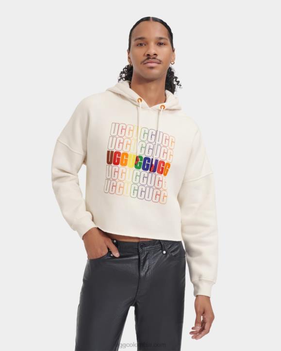 keira sudadera con capucha corta orgullo logotipo del arco iris todos los géneros UGG 4VBT122