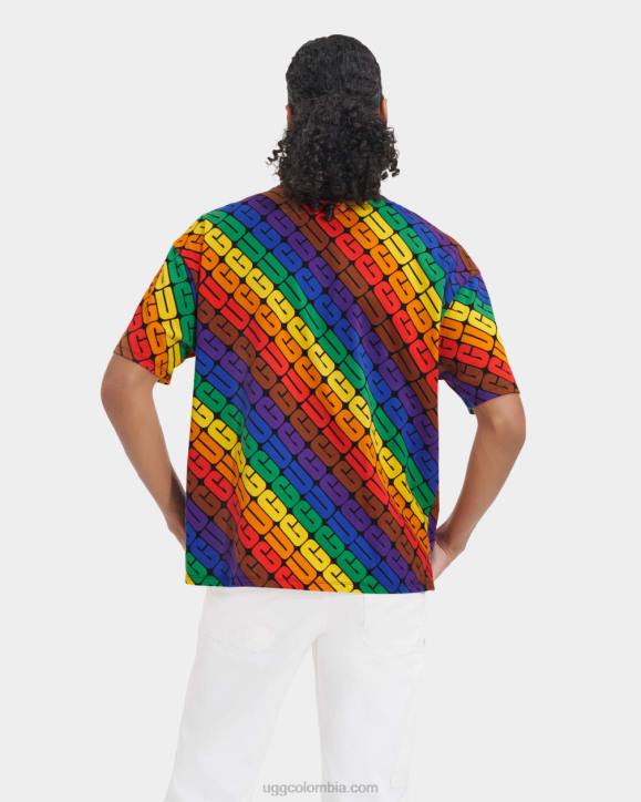 orgullo de la camiseta extragrande de toni logotipo del arco iris todos los géneros UGG 4VBT1191