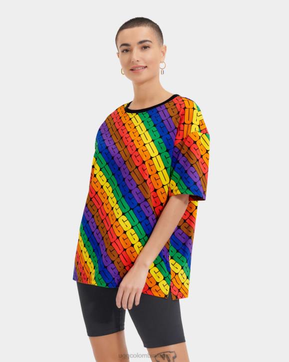 orgullo de la camiseta extragrande de toni logotipo del arco iris todos los géneros UGG 4VBT1191