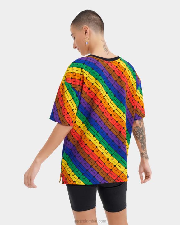 orgullo de la camiseta extragrande de toni logotipo del arco iris todos los géneros UGG 4VBT1191