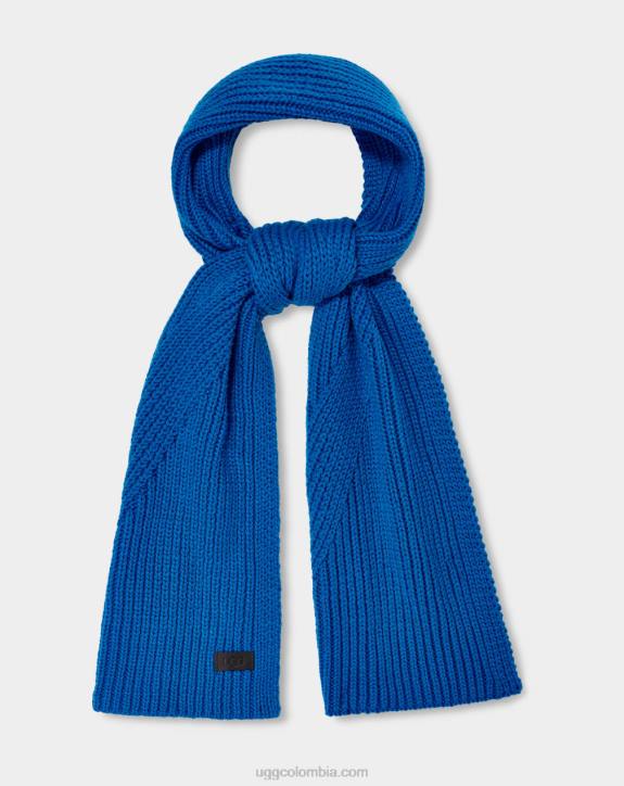 bufanda de punto de canalé diagonal bucear hombres UGG 4VBT301