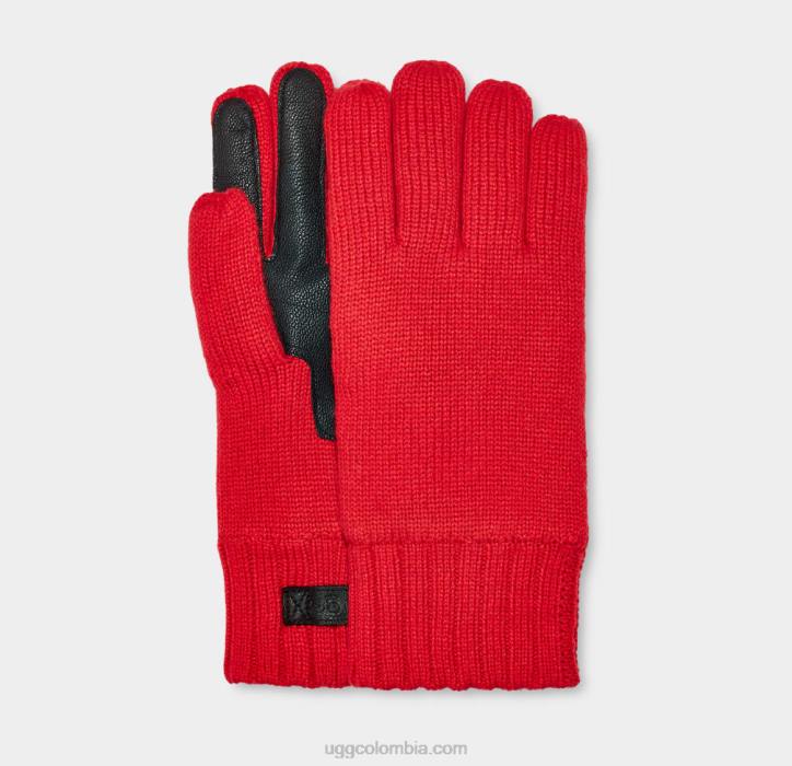 guante de punto rojo samba hombres UGG 4VBT1921