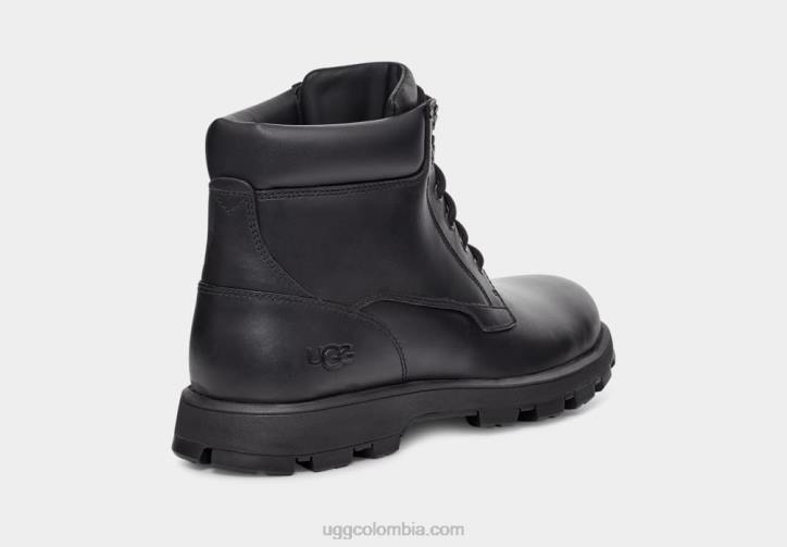 steton cuero negro hombres UGG 4VBT1535