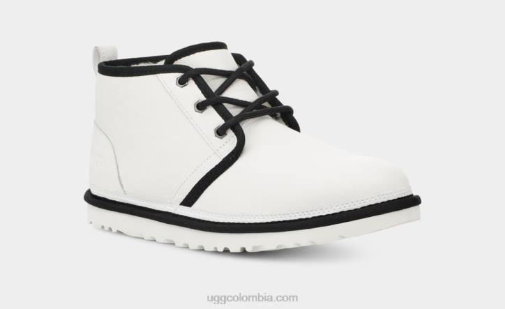 cuero neumel cuero blanco/negro hombres UGG 4VBT1577
