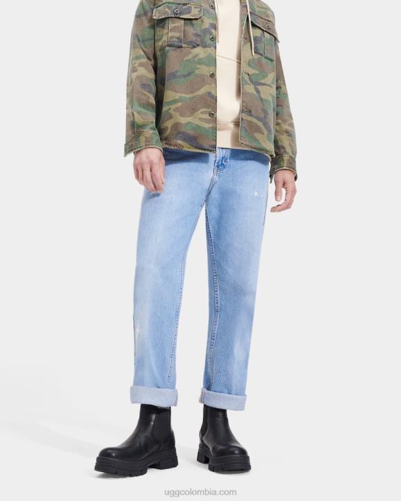 vista aérea del chelsea cuero negro hombres UGG 4VBT193