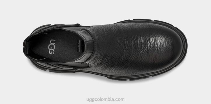 vista aérea del chelsea cuero negro hombres UGG 4VBT193
