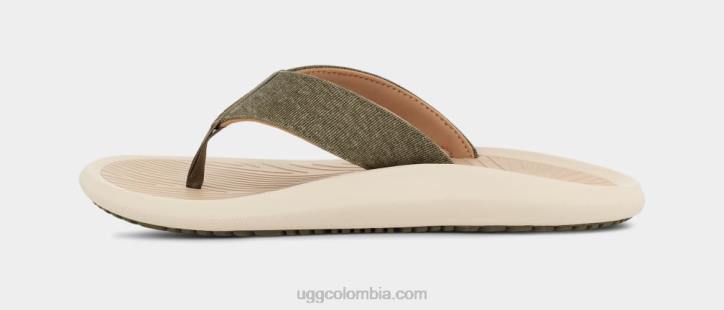 Lona con tapa Brookside II oliva quemada/taupe hombres UGG 4VBT1514