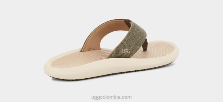 Lona con tapa Brookside II oliva quemada/taupe hombres UGG 4VBT1514