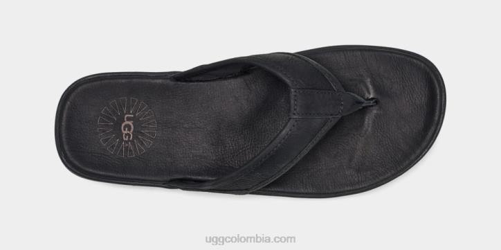 chanclas de piel junto al mar negro hombres UGG 4VBT1550