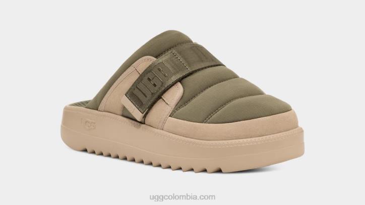 deslizador de correa maxxer Musgo Verde hombres UGG 4VBT1457