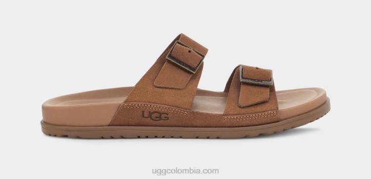 sandalias con hebilla wainscott castaña hombres UGG 4VBT1600