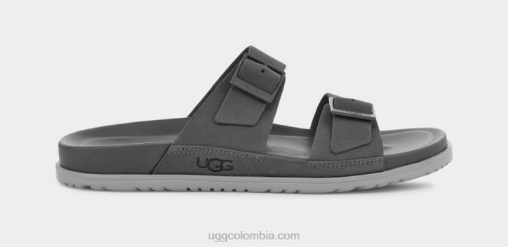 sandalias con hebilla wainscott gris oscuro hombres UGG 4VBT1601
