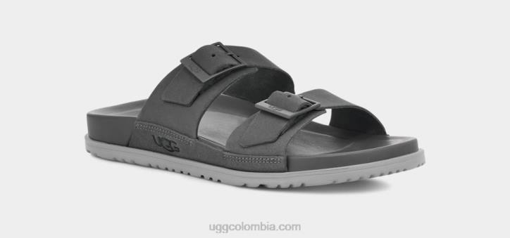 sandalias con hebilla wainscott gris oscuro hombres UGG 4VBT1601