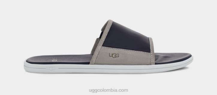 tobogán junto al mar zafiro oscuro/sello hombres UGG 4VBT1657