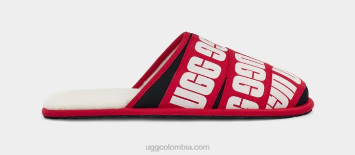 banda gráfica desgastada rojo/negro/blanco hombres UGG 4VBT1597