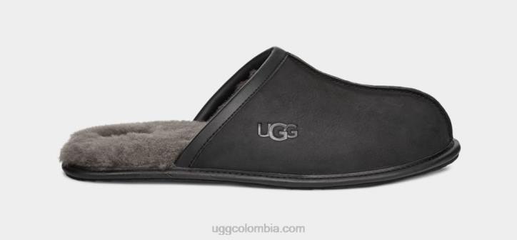cuero desgastado negro hombres UGG 4VBT2299