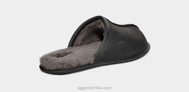 cuero desgastado negro hombres UGG 4VBT2299