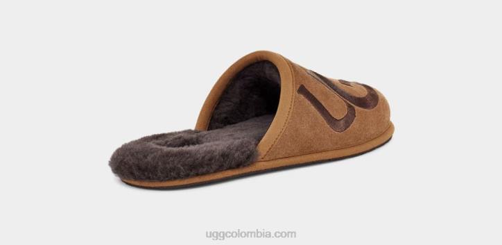 logotipo de desgaste castaña/espresso hombres UGG 4VBT1620