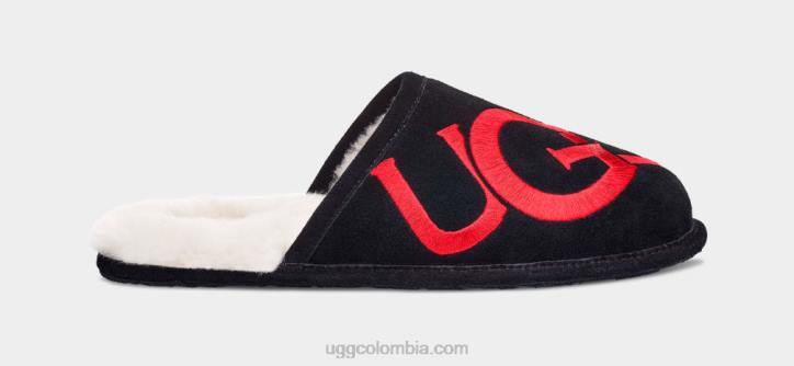 logotipo de desgaste negro hombres UGG 4VBT1619