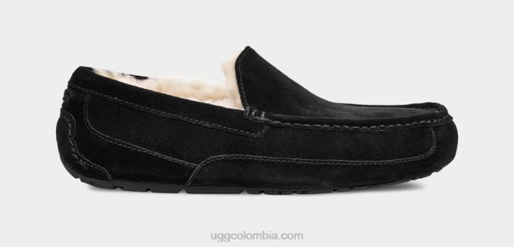 zapatilla ascot negro hombres UGG 4VBT1422