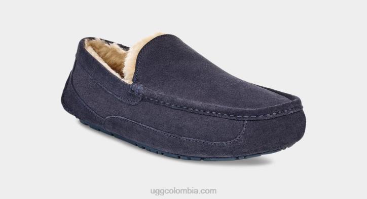 zapatilla ascot verdadera marina hombres UGG 4VBT1654
