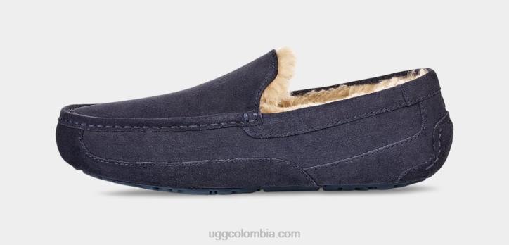 zapatilla ascot verdadera marina hombres UGG 4VBT1654