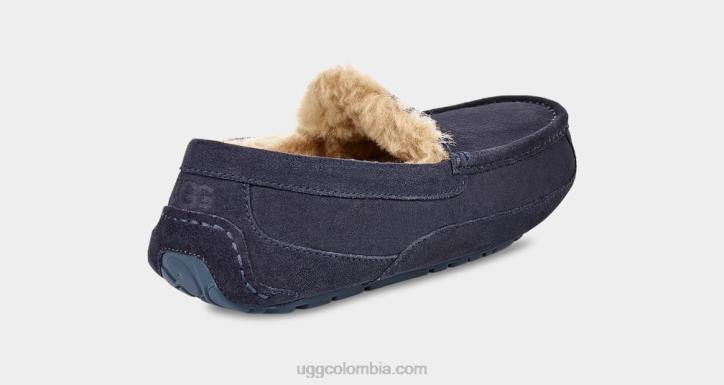 zapatilla ascot verdadera marina hombres UGG 4VBT1654