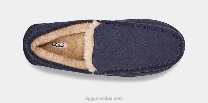 zapatilla ascot verdadera marina hombres UGG 4VBT1654
