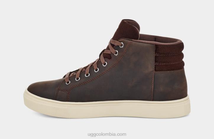 tiempo alto de baysider cuero pardo hombres UGG 4VBT2298