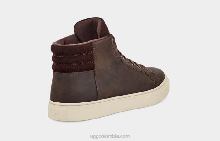tiempo alto de baysider cuero pardo hombres UGG 4VBT2298