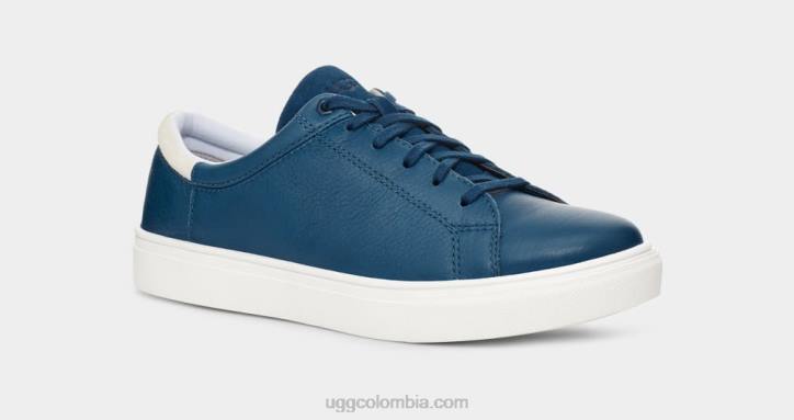 tiempo bajo baysider cuero azul concordia hombres UGG 4VBT1562