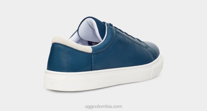 tiempo bajo baysider cuero azul concordia hombres UGG 4VBT1562