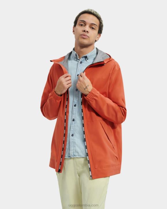 abrigo de lluvia brennon rojo adobe hombres UGG 4VBT1794