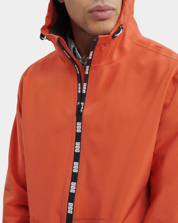 abrigo de lluvia brennon rojo adobe hombres UGG 4VBT1794