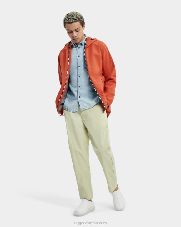 abrigo de lluvia brennon rojo adobe hombres UGG 4VBT1794