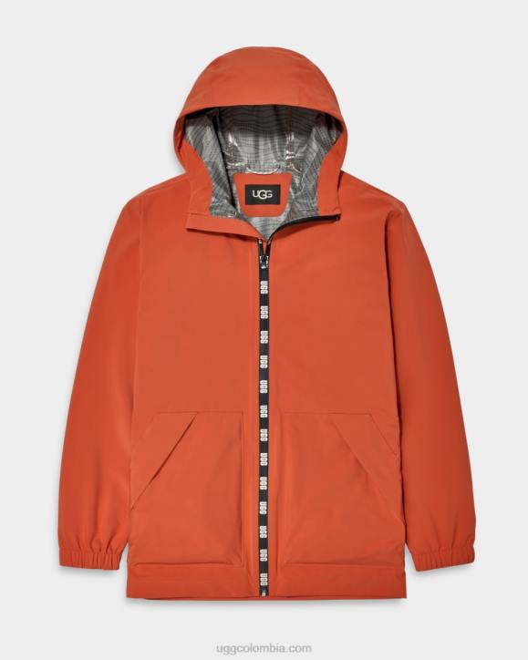 abrigo de lluvia brennon rojo adobe hombres UGG 4VBT1794