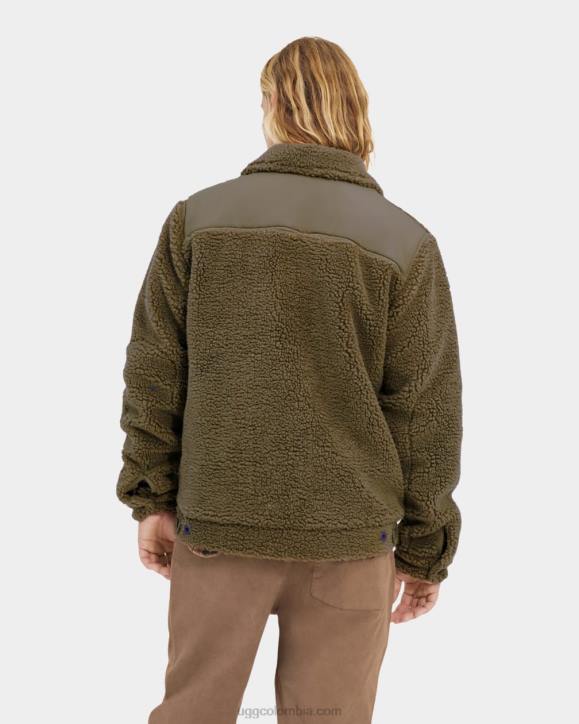 chamarra de camionero de sherpa janson aceituna quemada hombres UGG 4VBT1885
