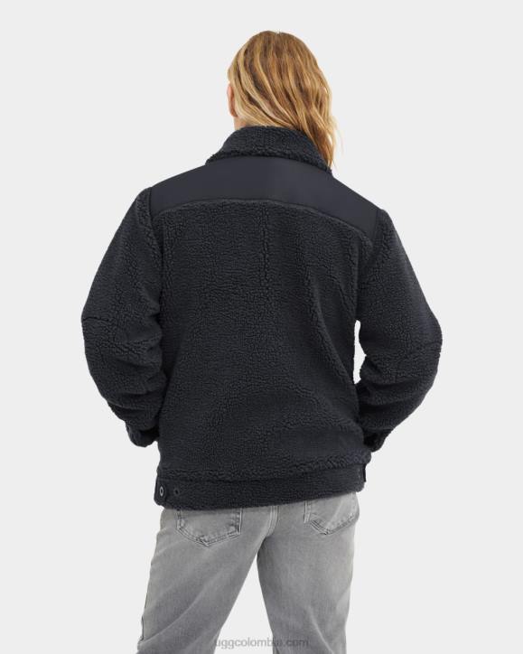 chamarra de camionero de sherpa janson ceniza oscura hombres UGG 4VBT1887