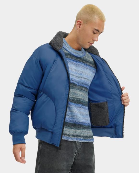 chaqueta acolchada de sherpa damion Armada hombres UGG 4VBT1890