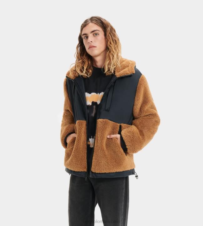 chaqueta sherpa conroy especia chai hombres UGG 4VBT277