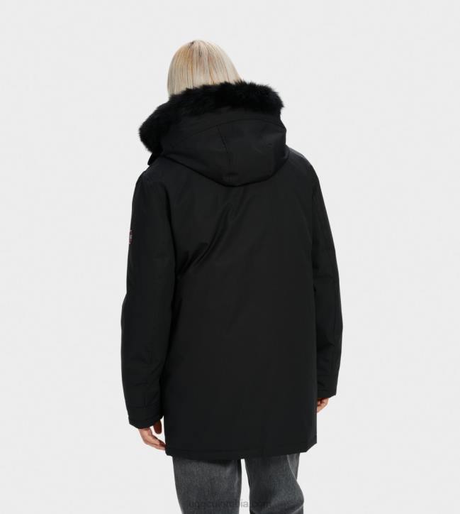 parka butte negro hombres UGG 4VBT1908