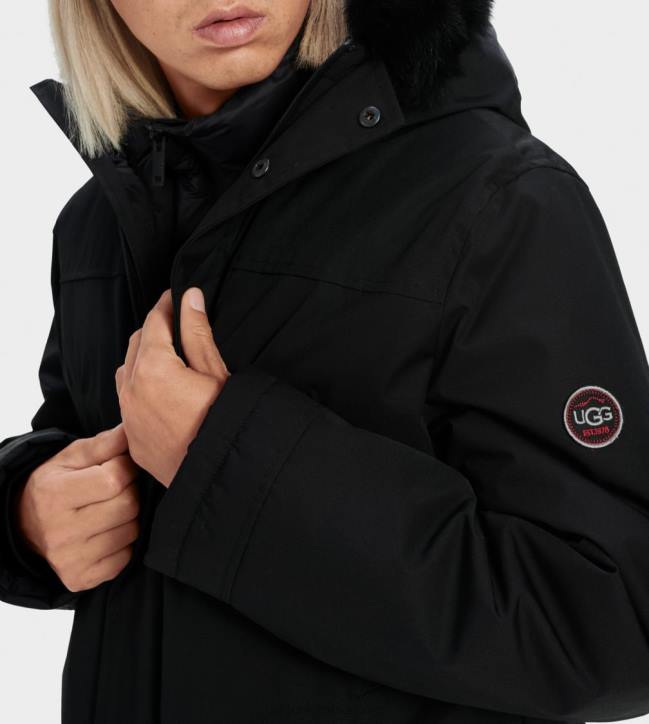 parka butte negro hombres UGG 4VBT1908