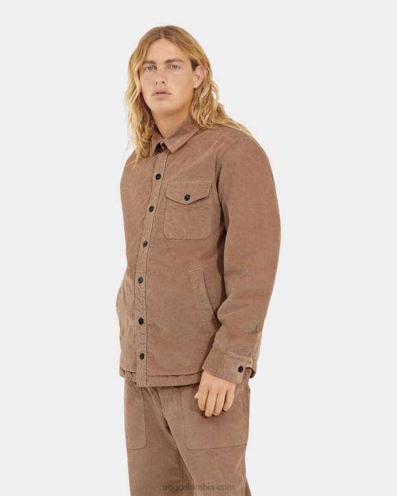 sobrecamisa Theodore con botones tierra hombres UGG 4VBT1869