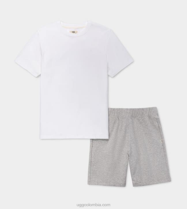 conjunto de darian blanco/gris jaspeado hombres UGG 4VBT1832