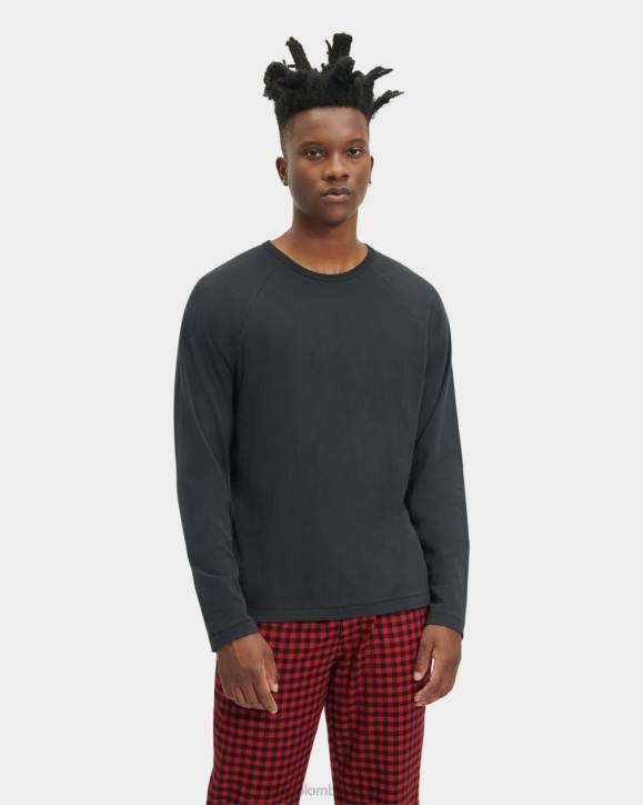 conjunto de pijama steiner con caja de regalo cheque negro/rojo hombres UGG 4VBT2205