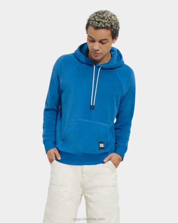 terrance sudadera con capucha azul mediterraneo hombres UGG 4VBT1817