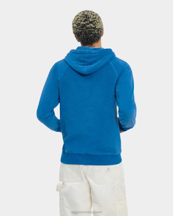 terrance sudadera con capucha azul mediterraneo hombres UGG 4VBT1817